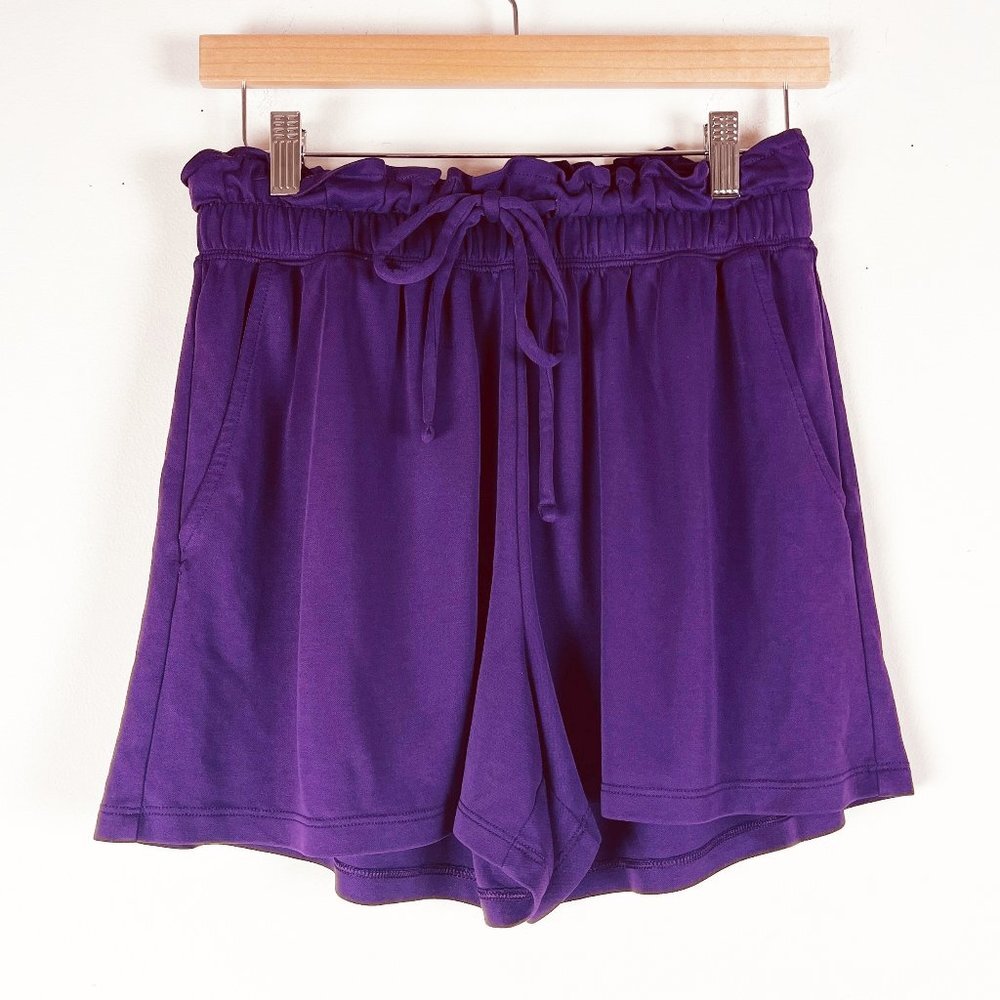 2/$14 Fabletics High Waist Paper Bag Shorts S